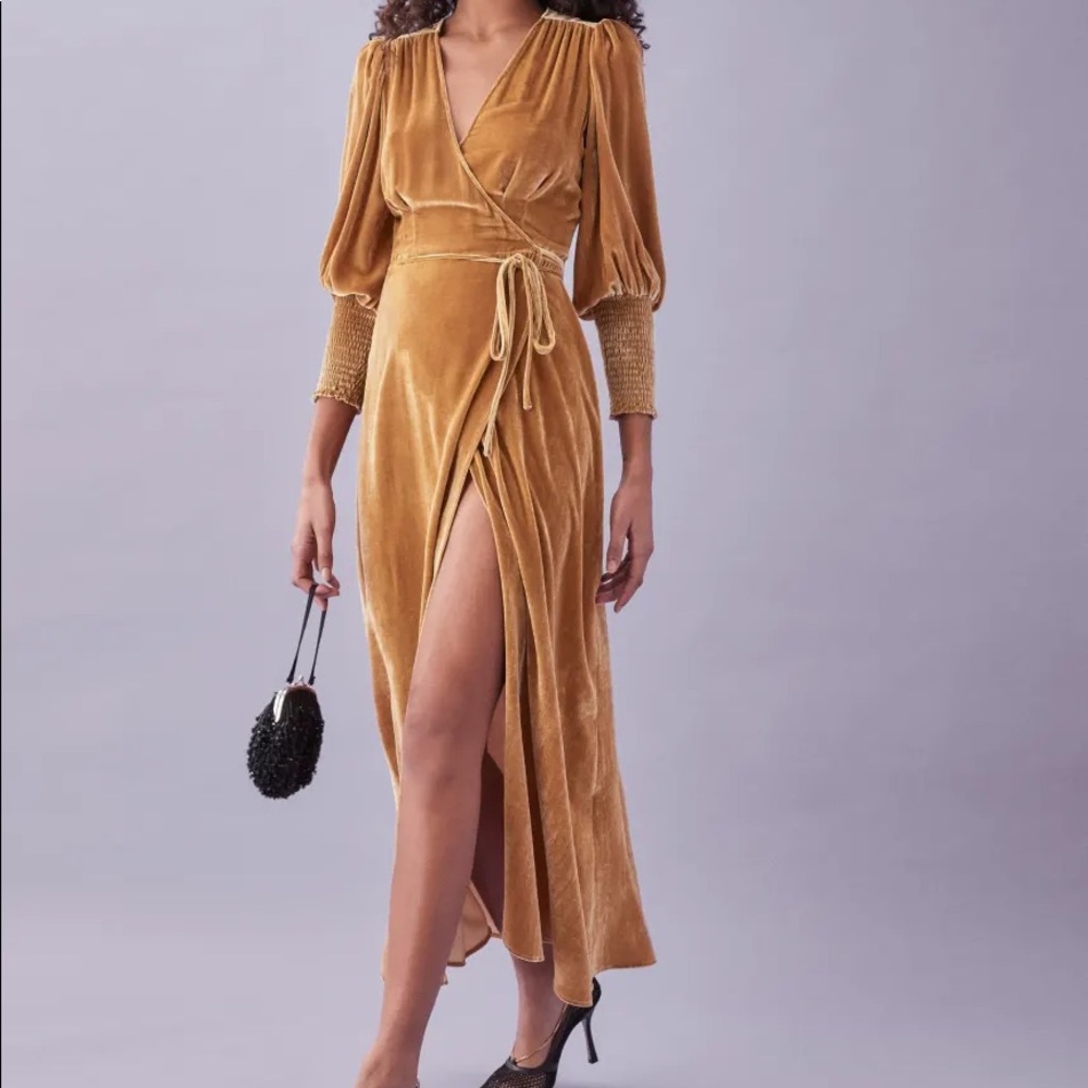 Reformation Mandi Velvet Dress